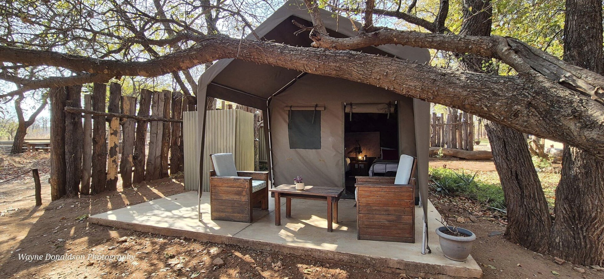 Wayne tent exterior